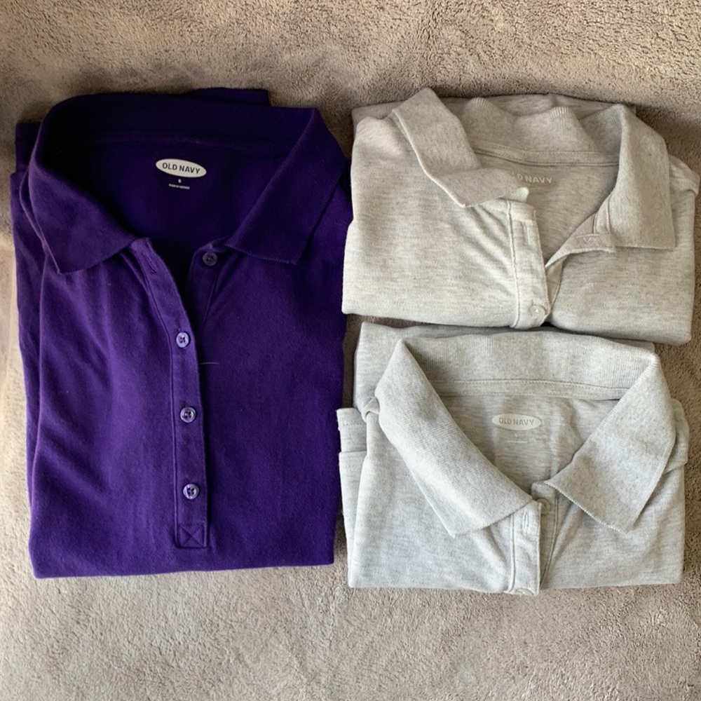 LOT -3 Old Navy mesh short sleeve polos